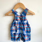 Plaid Colored Overalls / 6m