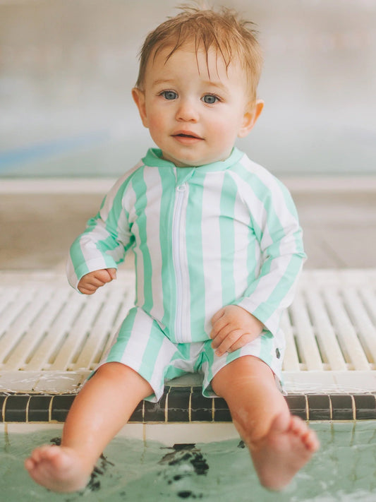 Shorty Sunsuit - Cabana Stripe (New Retail Item) / 4T