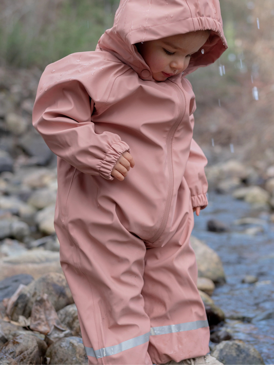Roobear Waterproof Fleece-Lined Suit - Rosewood Pink (New Retail Item)