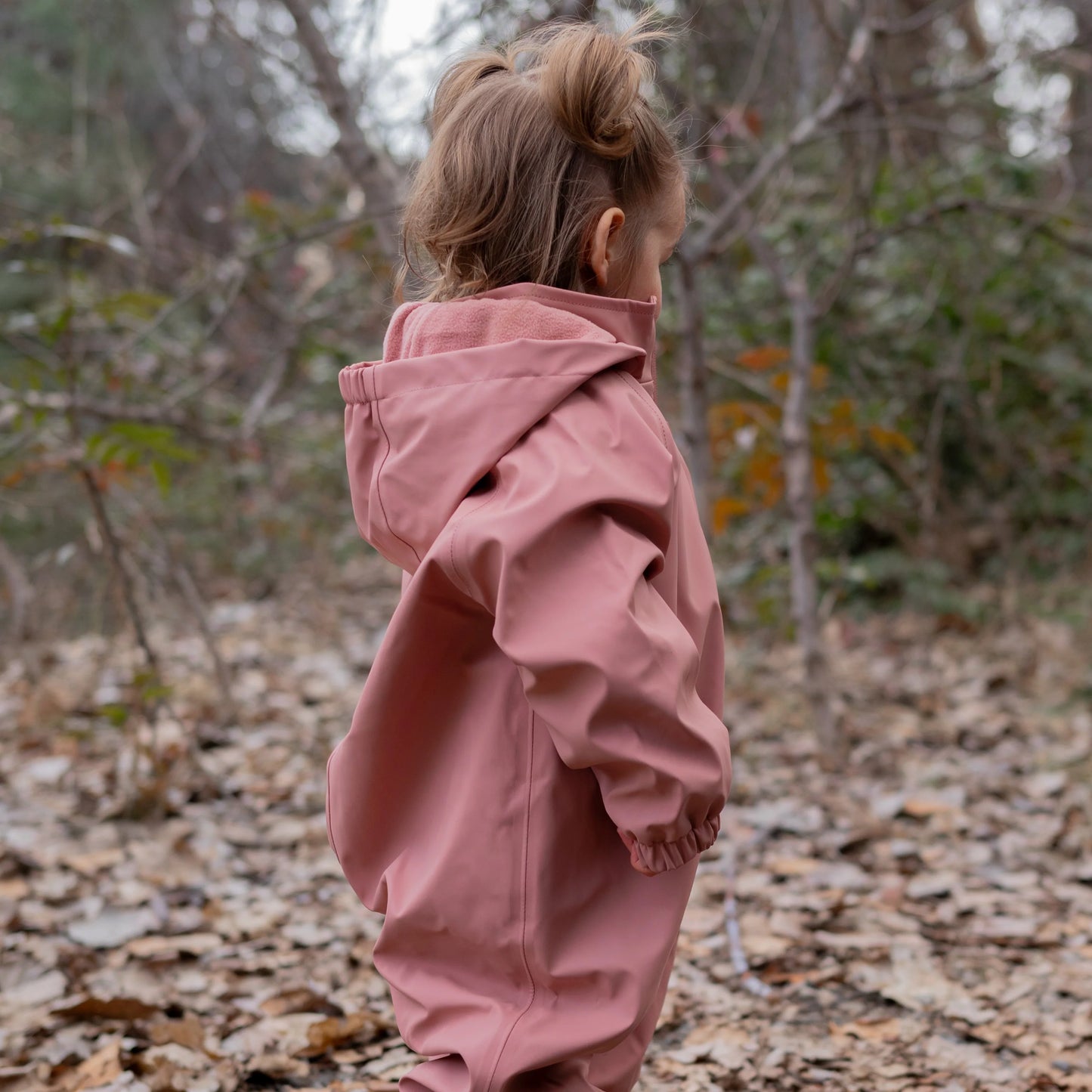 Roobear Waterproof Fleece-Lined Suit - Rosewood Pink (New Retail Item)