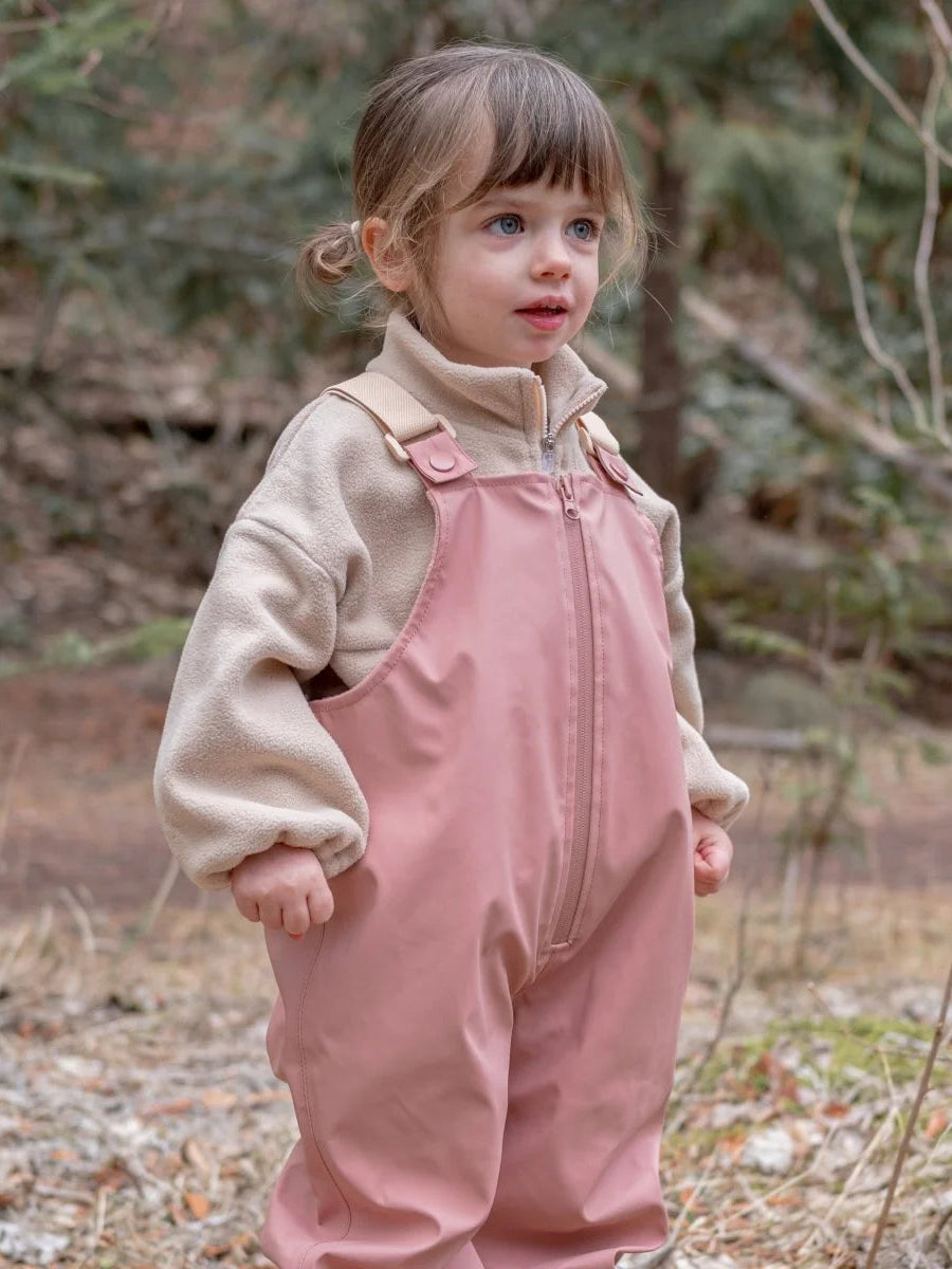 Roobear Waterproof Fleece-Lined Overalls- Rosewood Pink (New Retail Item)/ 5T
