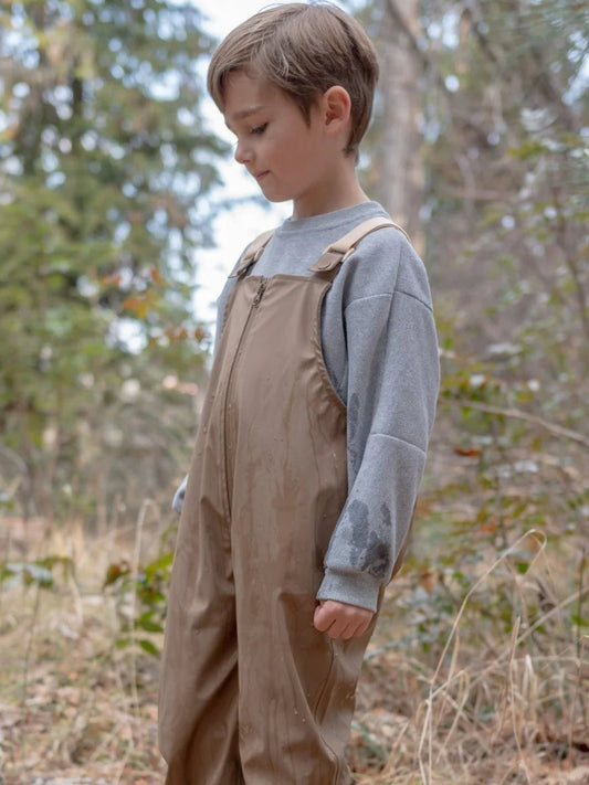 Roobear Waterproof Fleece-Lined Overalls- Maple (New Retail Item)/ 4T