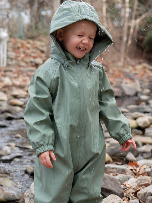 Roobear Waterproof Fleece-Lined Suit - Moss Green (New Retail Item)