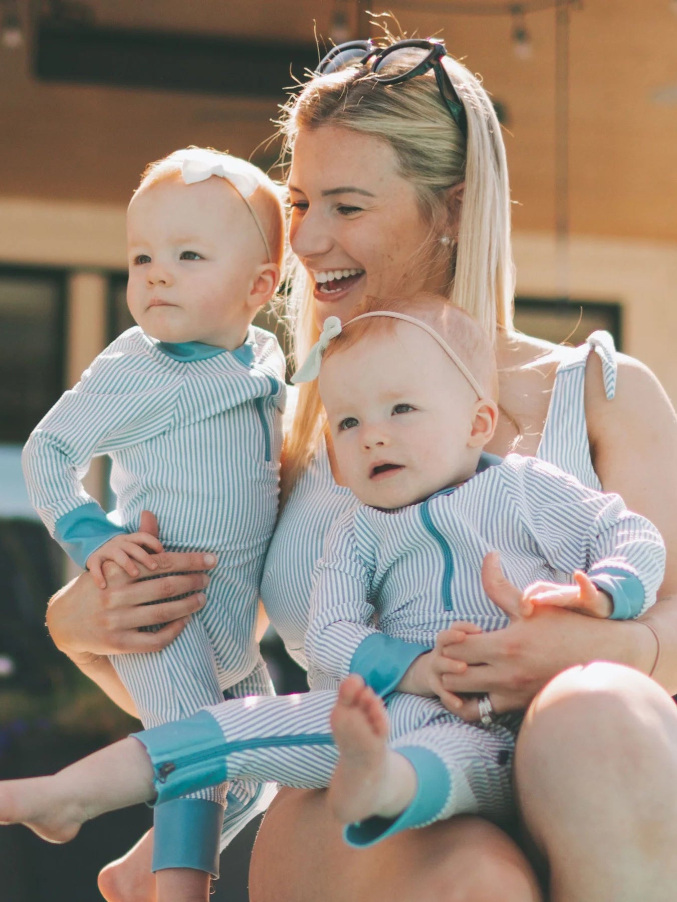 Honeysuckle Stripes Sunsuit (New Retail Item) / 18-24m