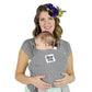 Beluga Bamboo Striped Wrap Carrier / Newborn to 25 lbs