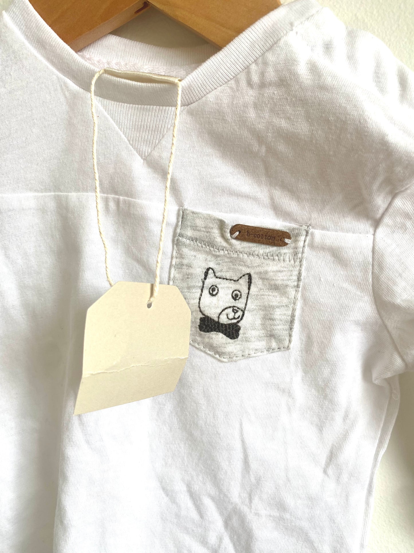 New Zara Long Sleeve White / 3-6m