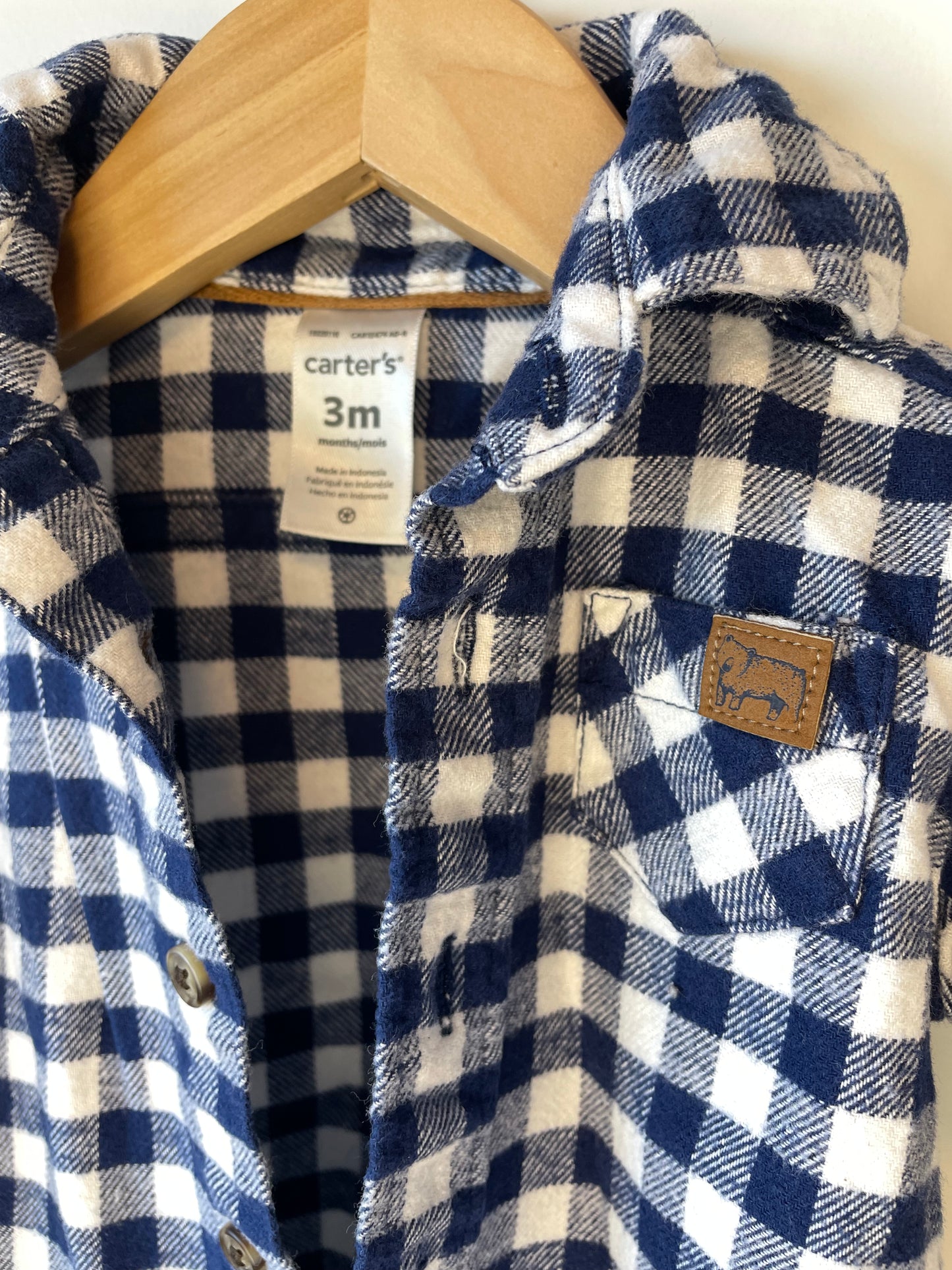 Blue Checkered Flannel / 3m