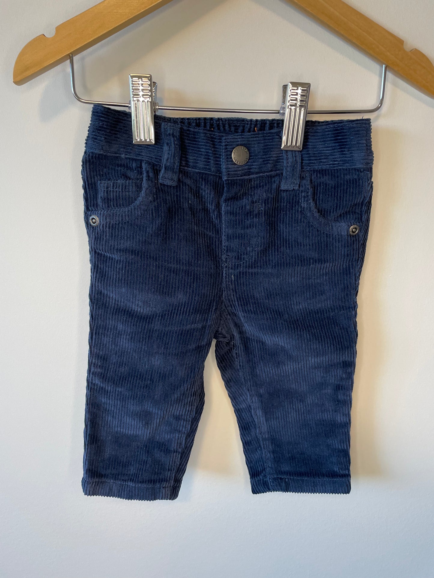 Blue Corduroy Pants / 3-6m