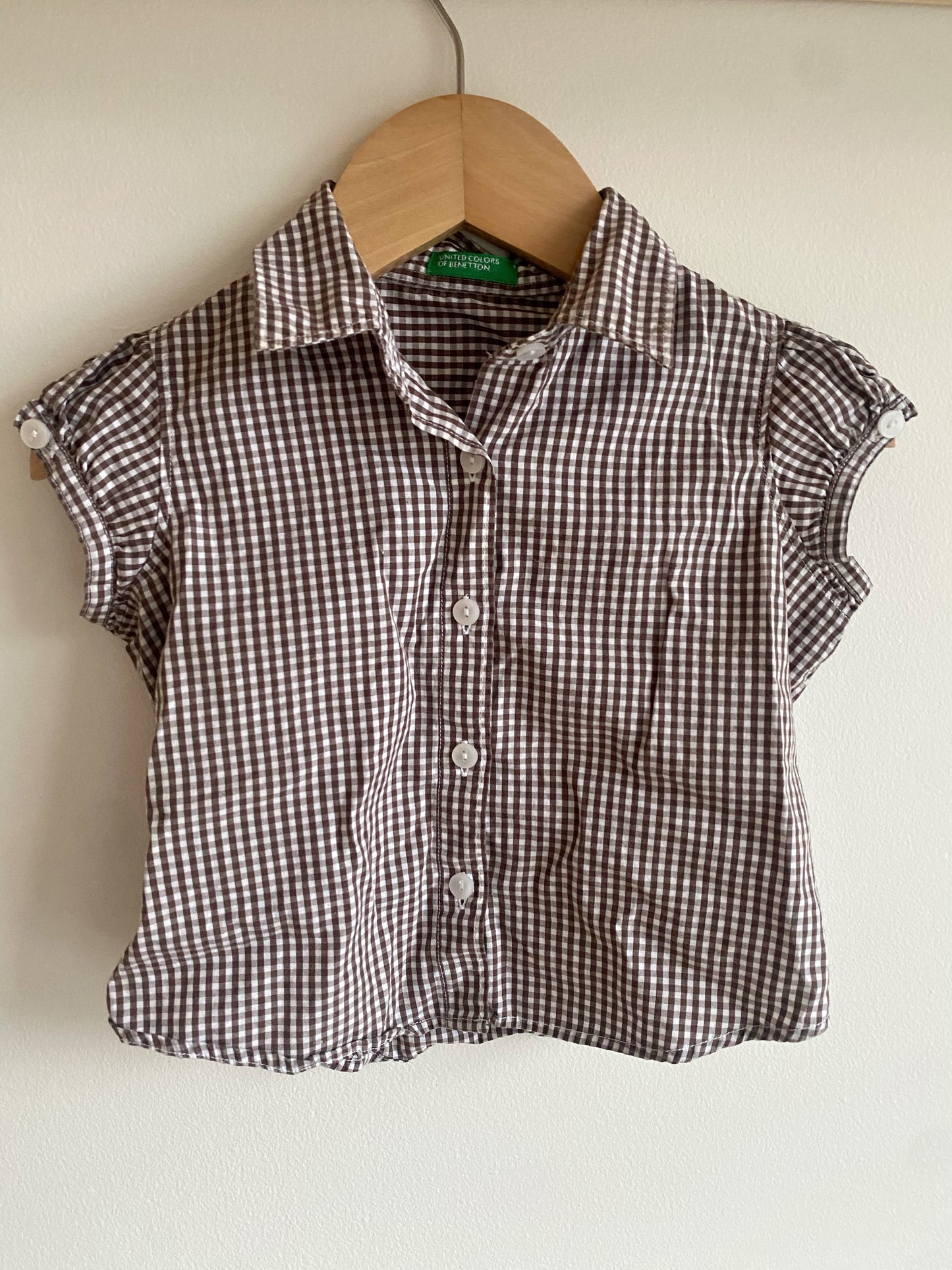 Checkered T-shirt / 12m