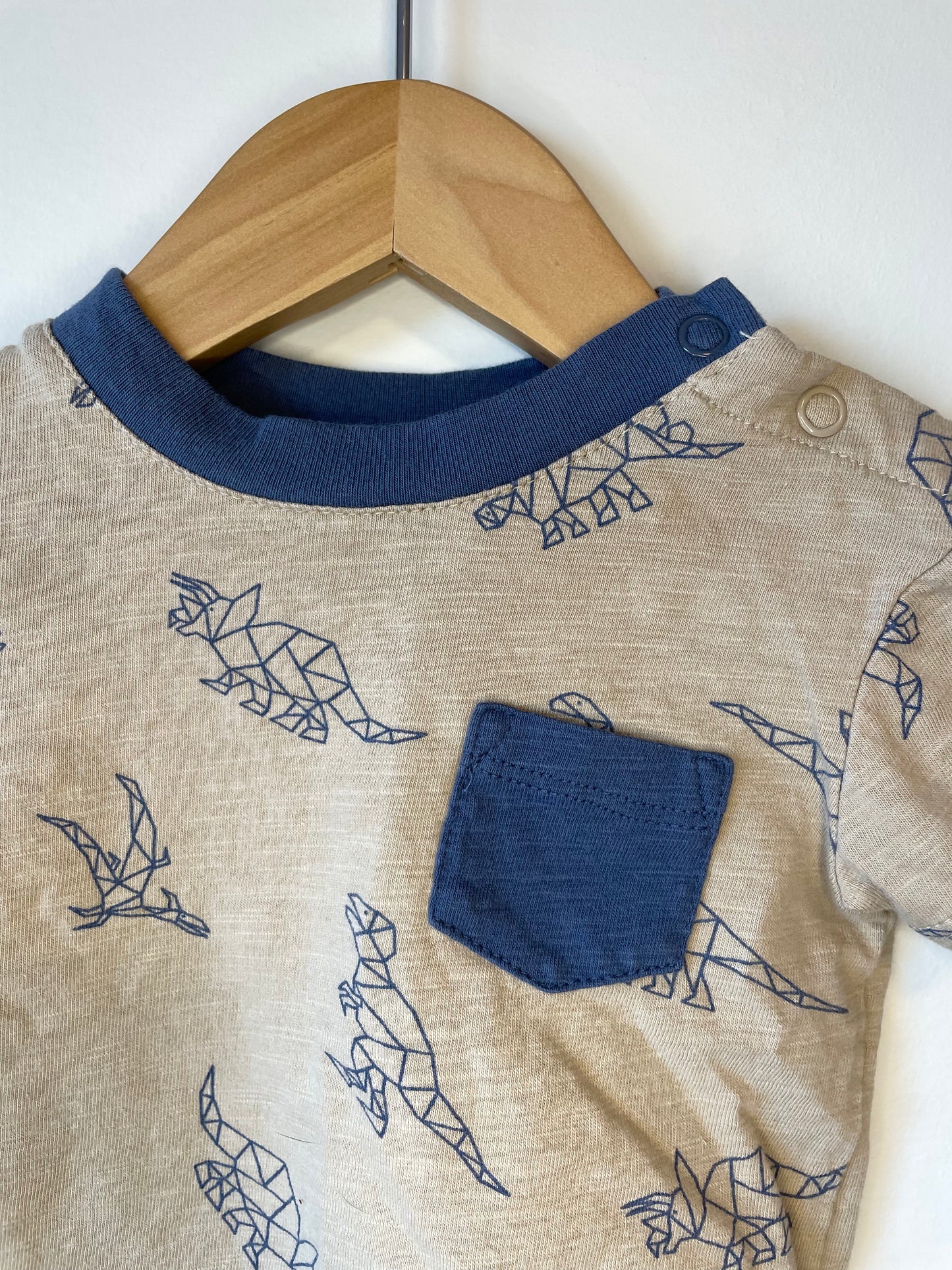 Geometric Dino T-shirt / 0-3m