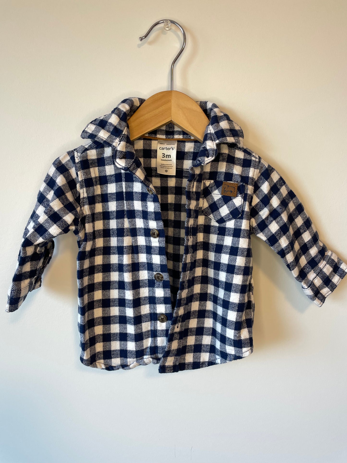 Blue Checkered Flannel / 3m