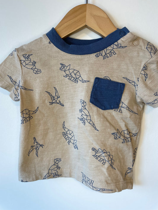 Geometric Dino T-shirt / 0-3m