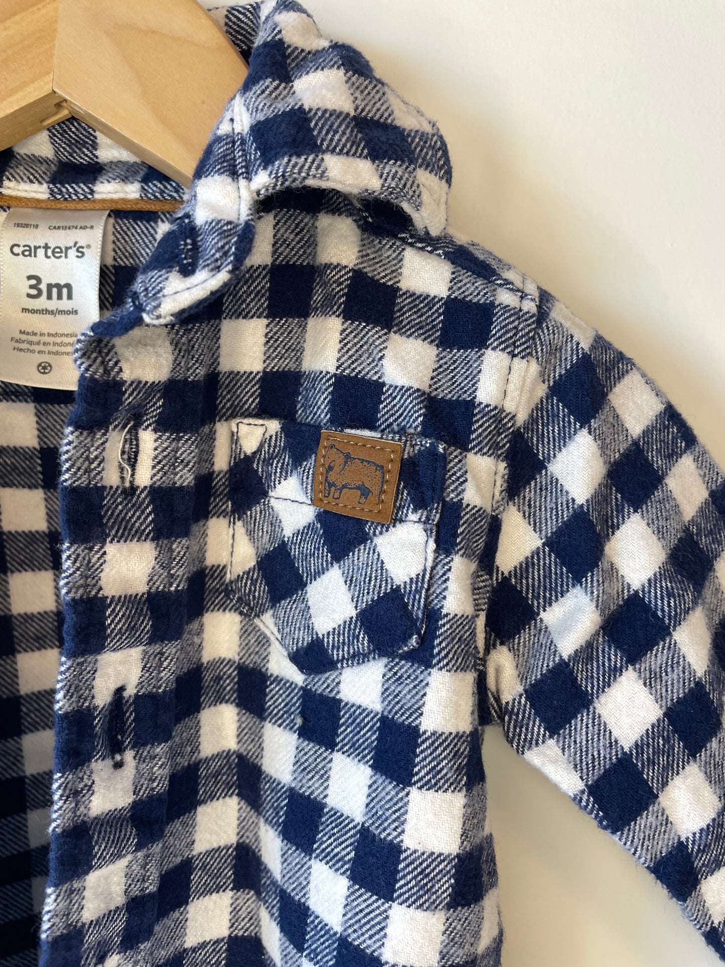 Blue Checkered Flannel / 3m